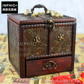 INPHIC-飾品中式梳妝復古木盒首飾盒收納化妝品禮物創意仿古